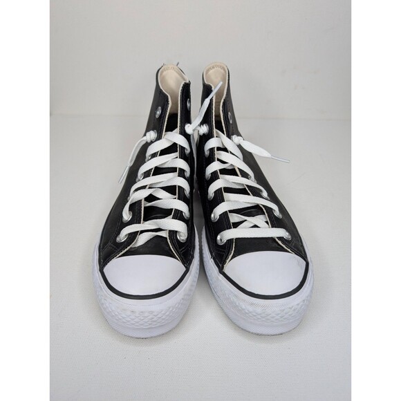 Converse Womens Chuck Taylor Hi Top Platform Leather Sneakers Sz 8 - Picture 2 of 9